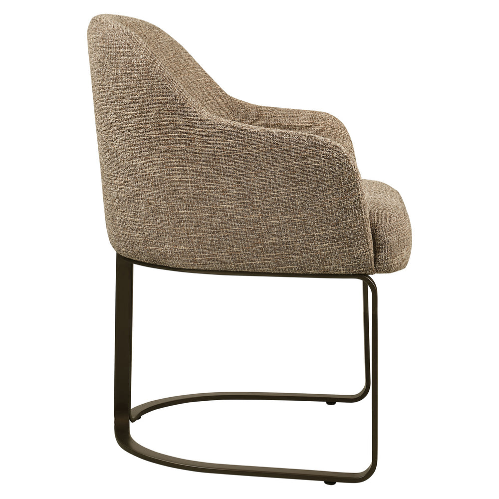 Scaun dining Hadley, tweed maro, ignifug