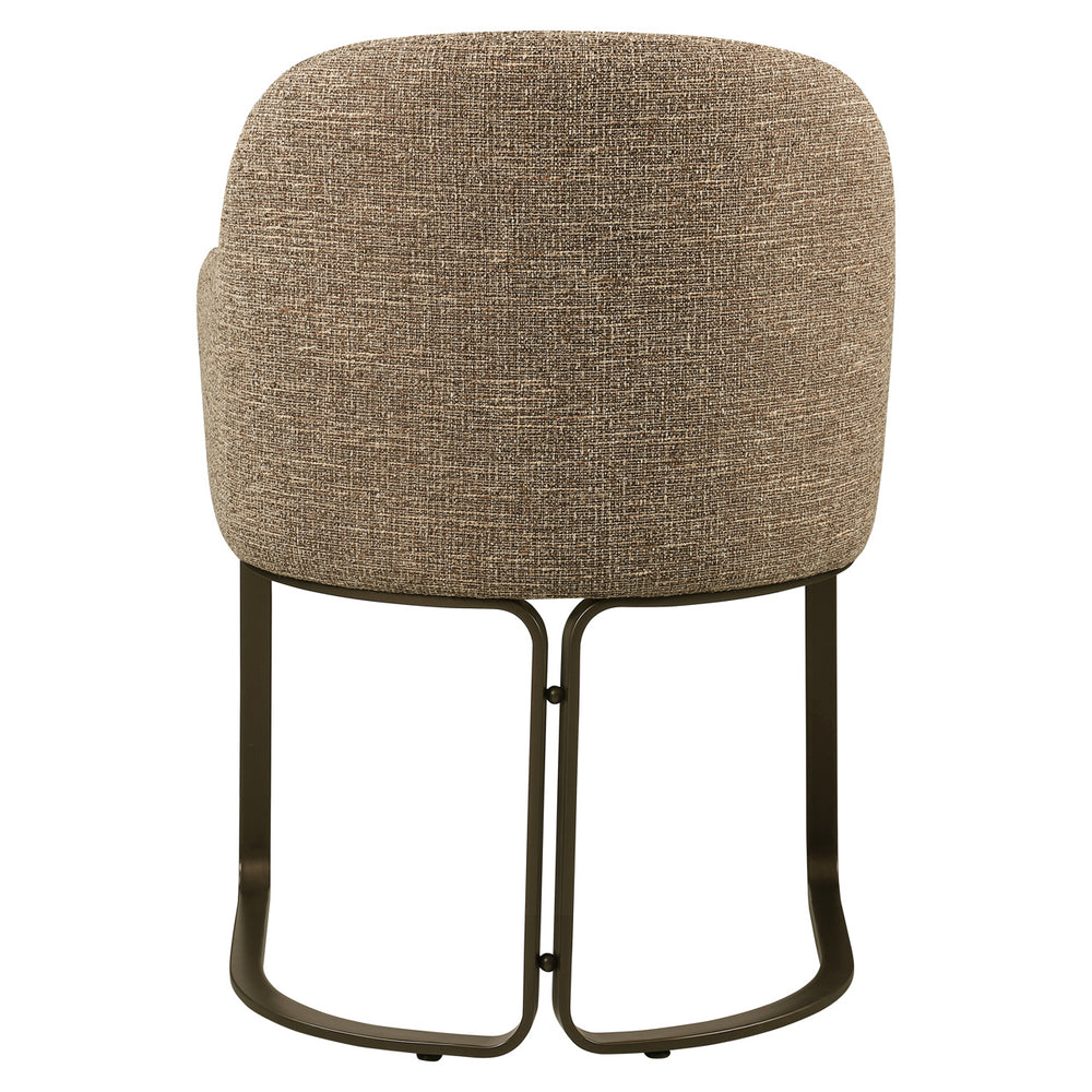 Scaun dining Hadley, tweed maro, ignifug