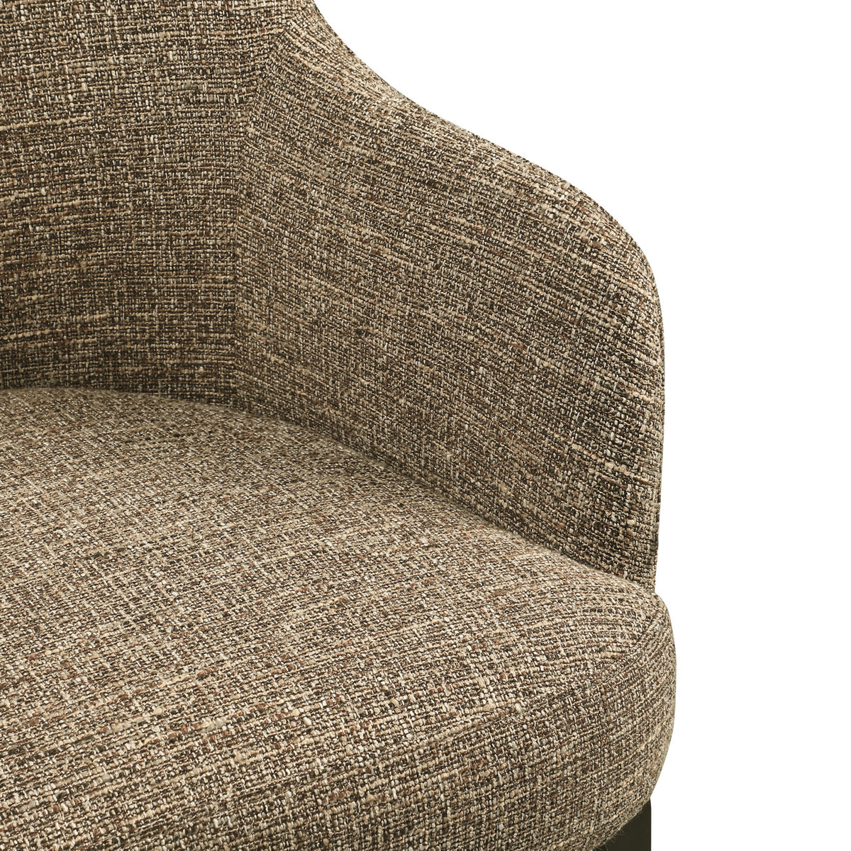 Scaun dining Hadley, tweed maro, ignifug