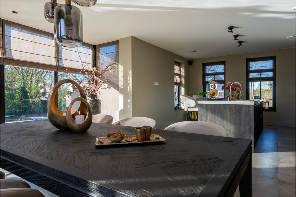 Scaun dining Indigo, catifea kaki – ambient