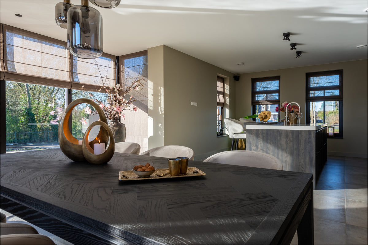 Scaun dining Indigo, catifea kaki – ambient