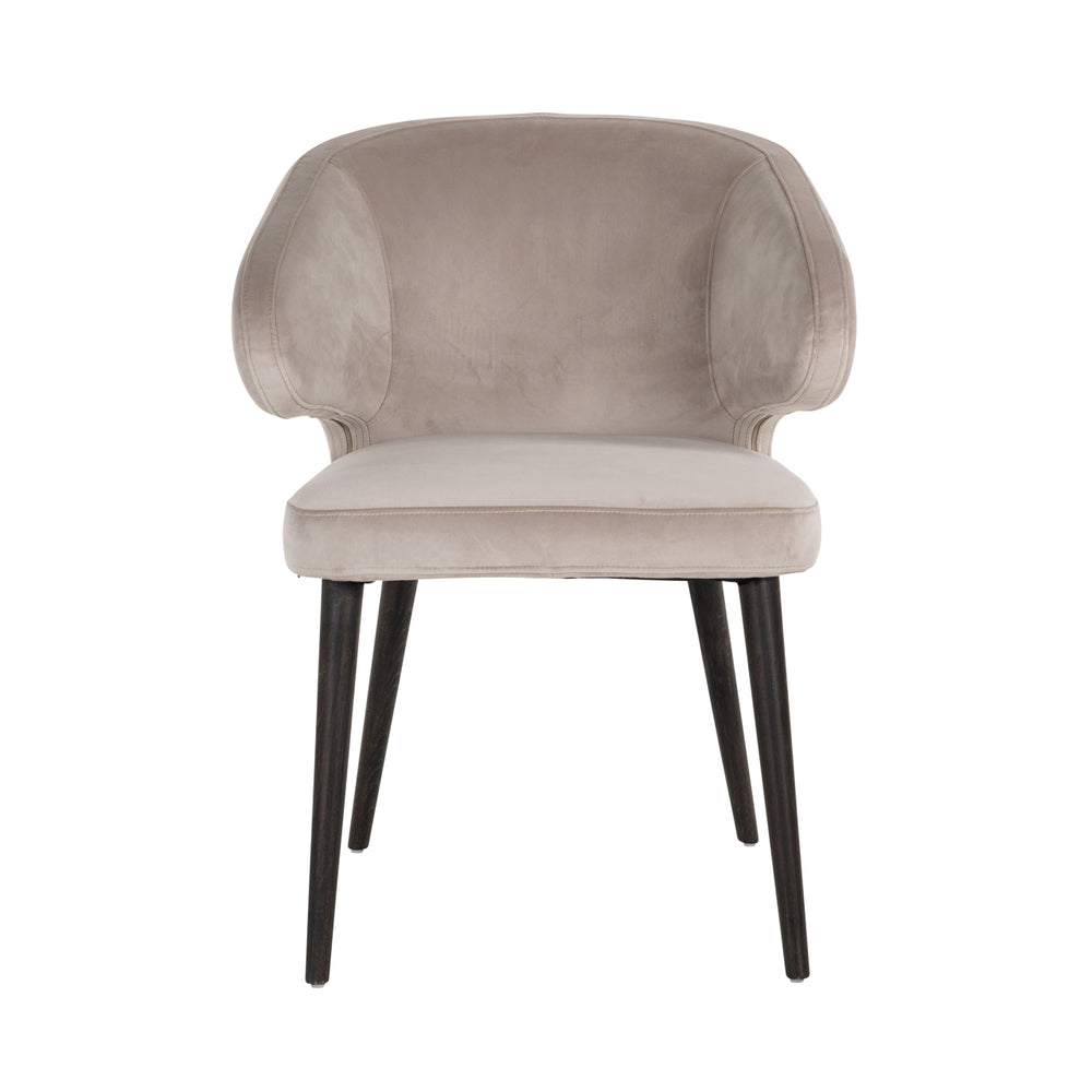 Scaun dining Indigo, catifea kaki