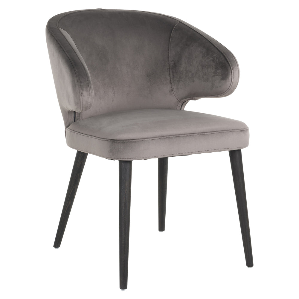 Scaun dining Indigo, catifea stone