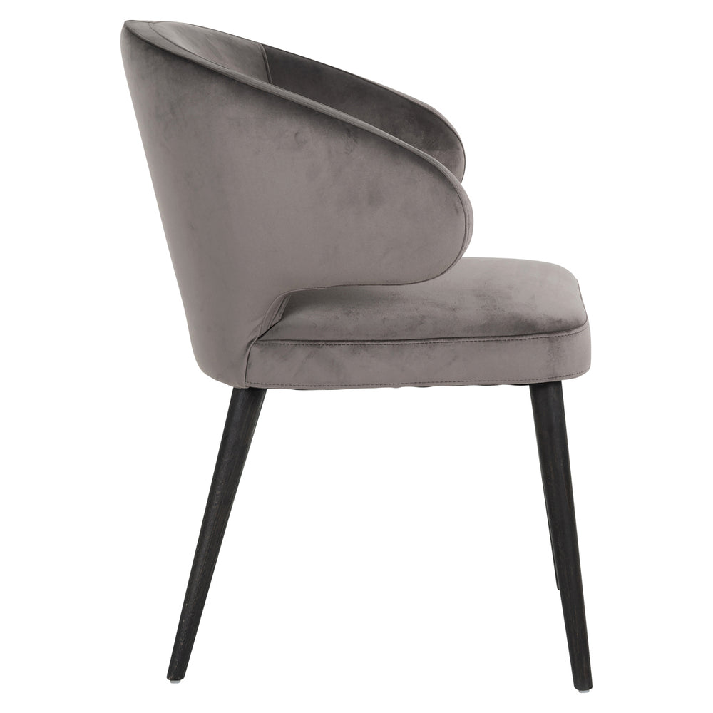Scaun dining Indigo, catifea stone