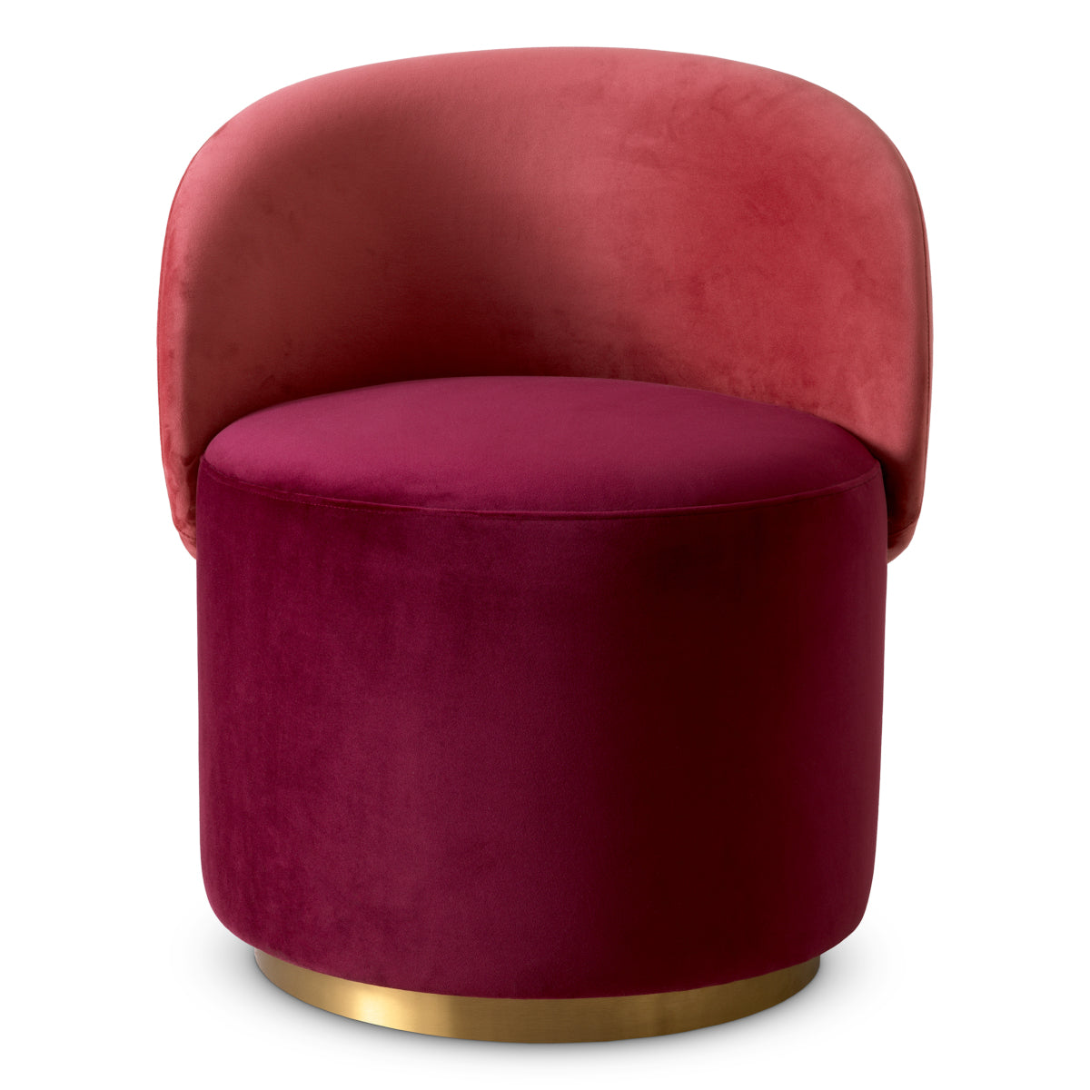 Scaun dining jos Greer, catifea Savona bordeaux