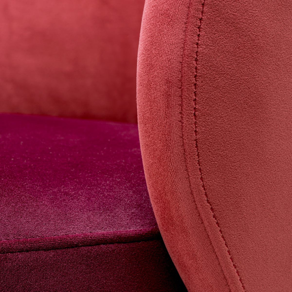 Scaun dining jos Greer, catifea Savona bordeaux