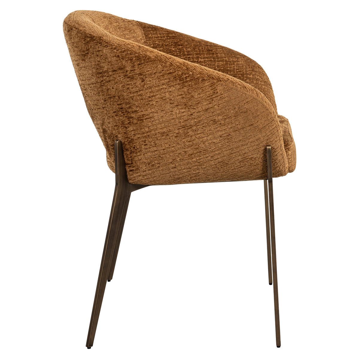 Scaun dining Kenzi, cognac fusion