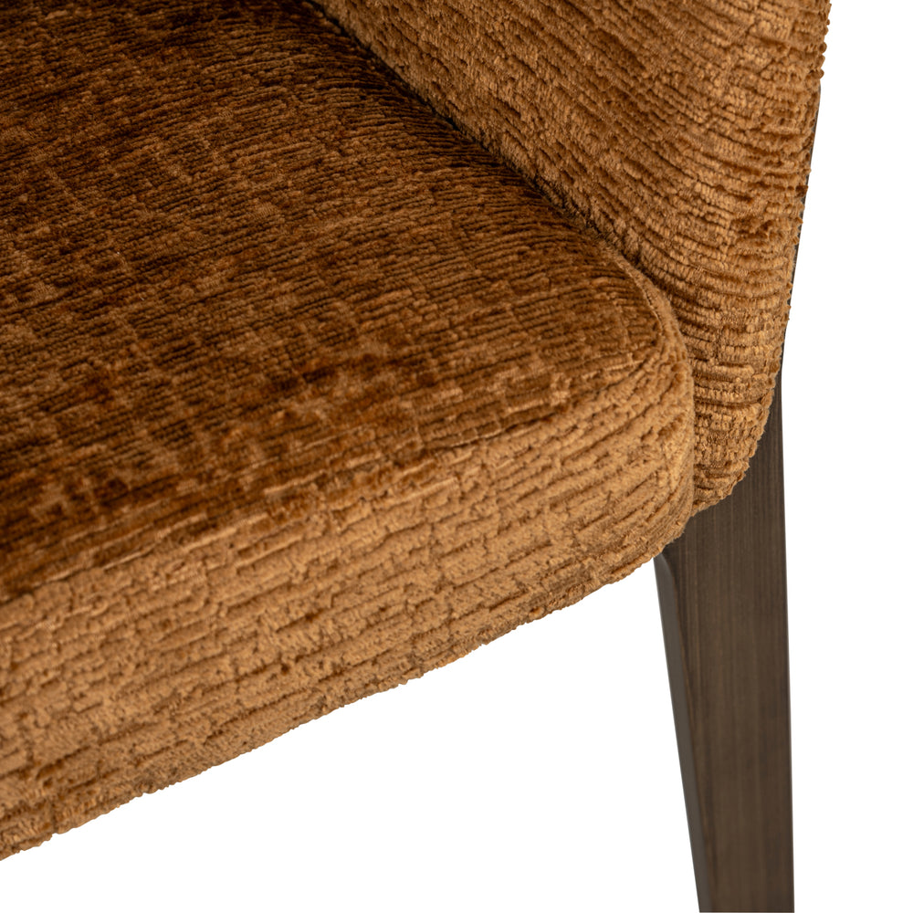 Scaun dining Kenzi, cognac fusion