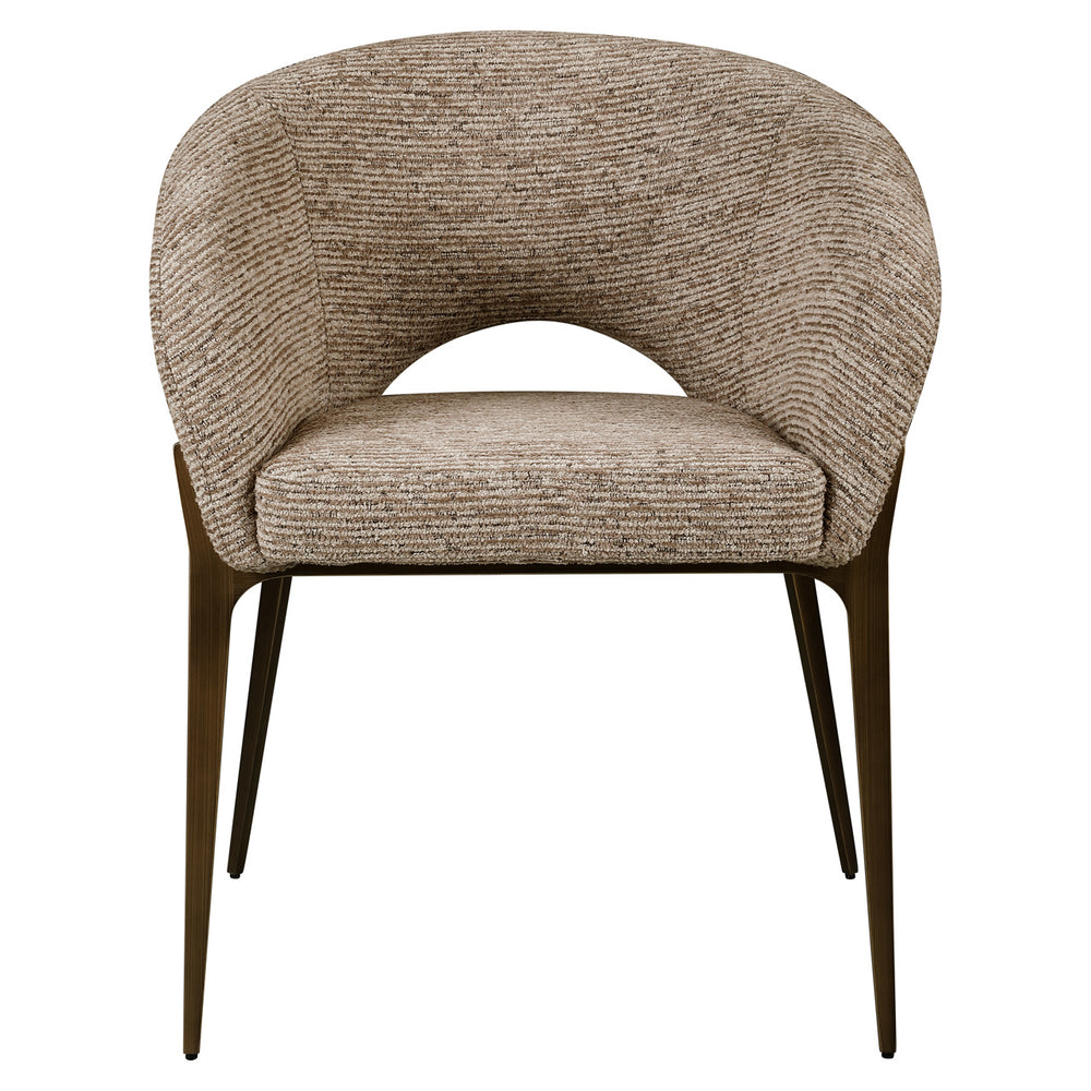 Scaun dining Kenzi, linear moca, ignifug