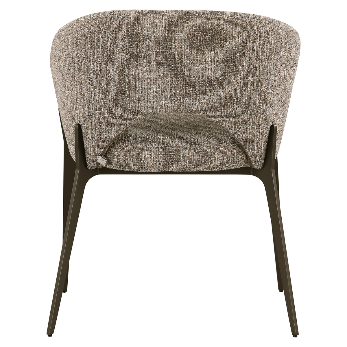 Scaun dining Kenzi, tweed maro