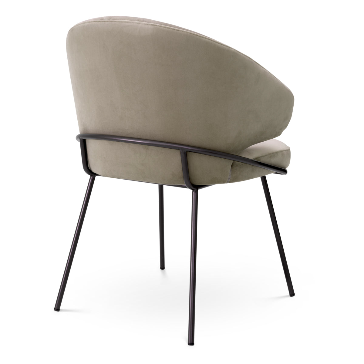 Scaun dining Kinley, catifea Savona greige