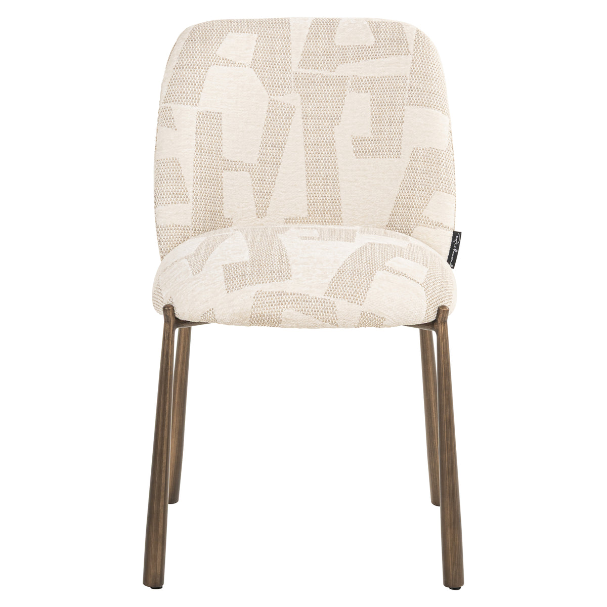Scaun dining Lana, graffic bej (set de 2)