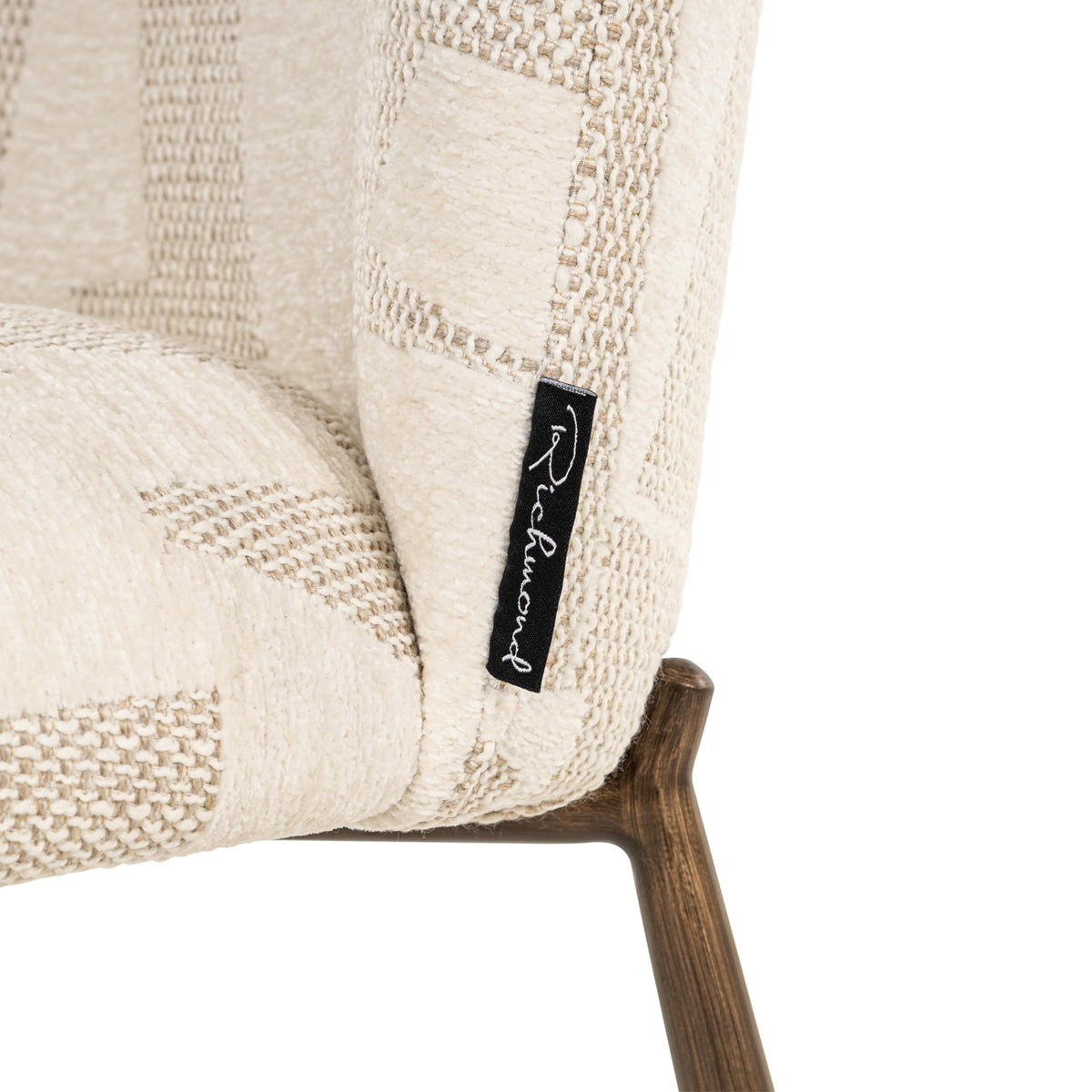 Scaun dining Lana, graffic bej (set de 2)