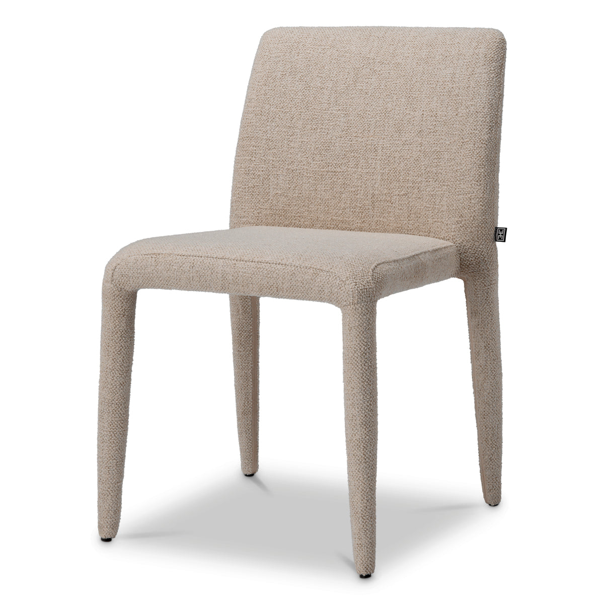 Scaun dining Leiza, Renato alb-crem, set de 2