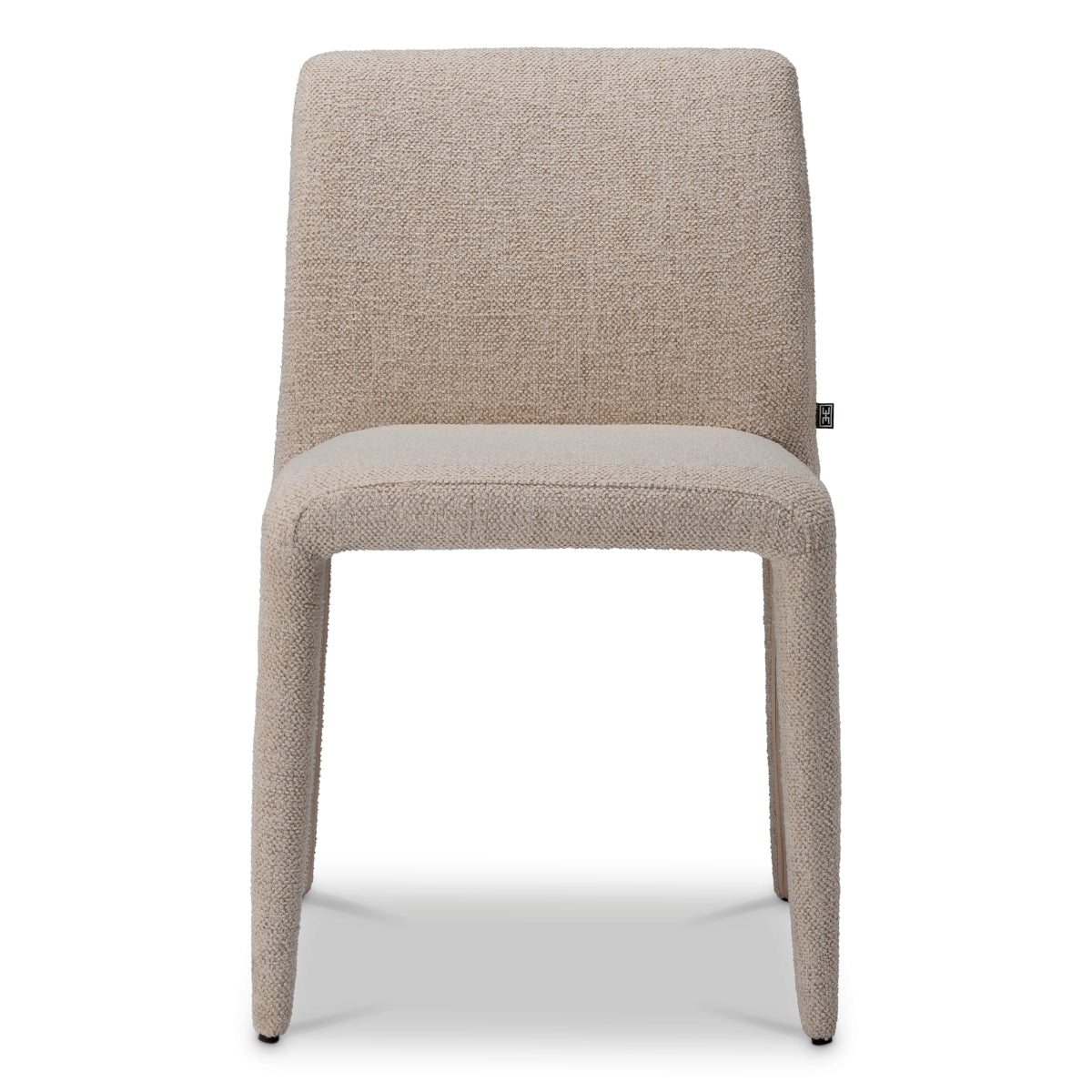 Scaun dining Leiza, Renato alb-crem, set de 2