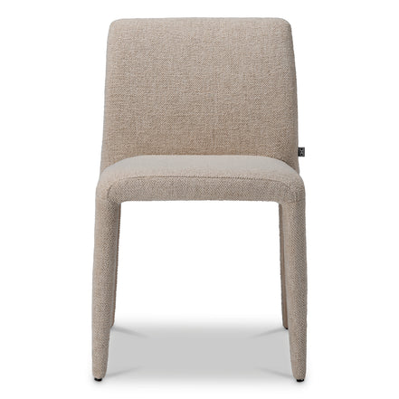 Scaun dining Leiza, Renato alb-crem, set de 2