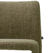 Scaun dining Leiza, Renato verde, set de 2
