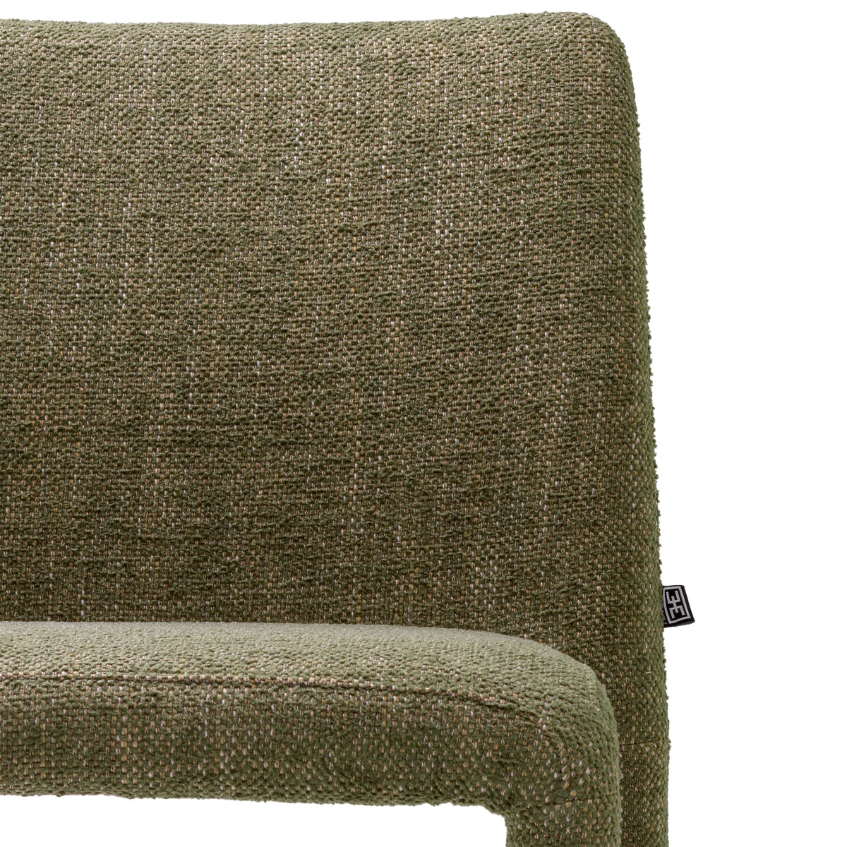 Scaun dining Leiza, Renato verde, set de 2