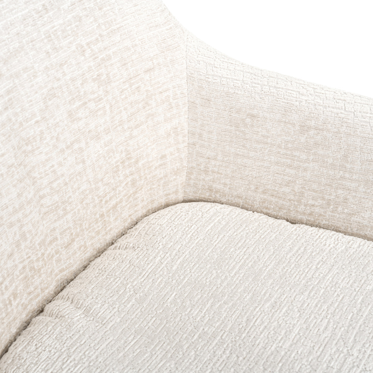 Scaun dining Lisonne, fusion crem, rotativ