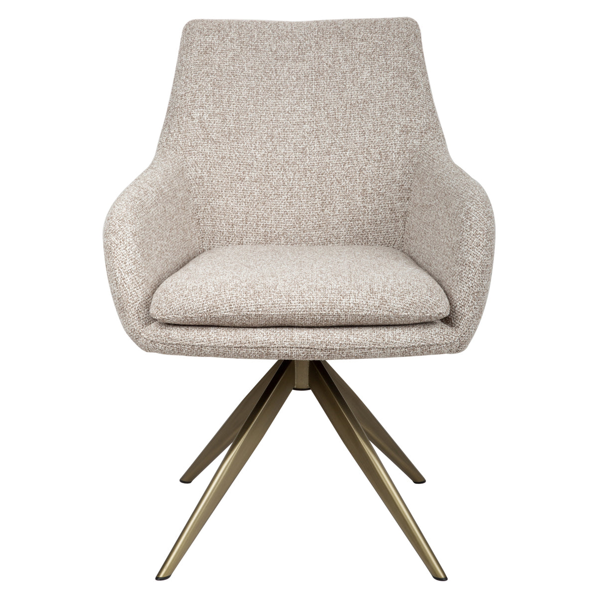 Scaun dining Lisonne, maro cayenne, rotativ, ignifug