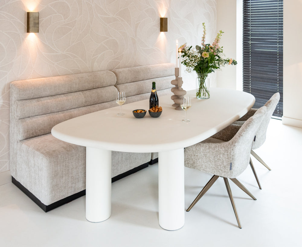 Scaun dining Lisonne, pearl island, rotativ – ambient