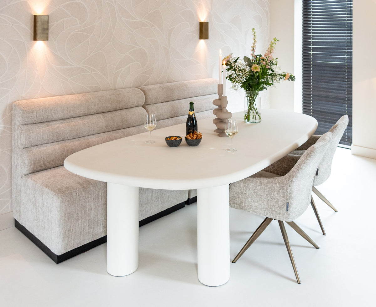 Scaun dining Lisonne, pearl island, rotativ – ambient