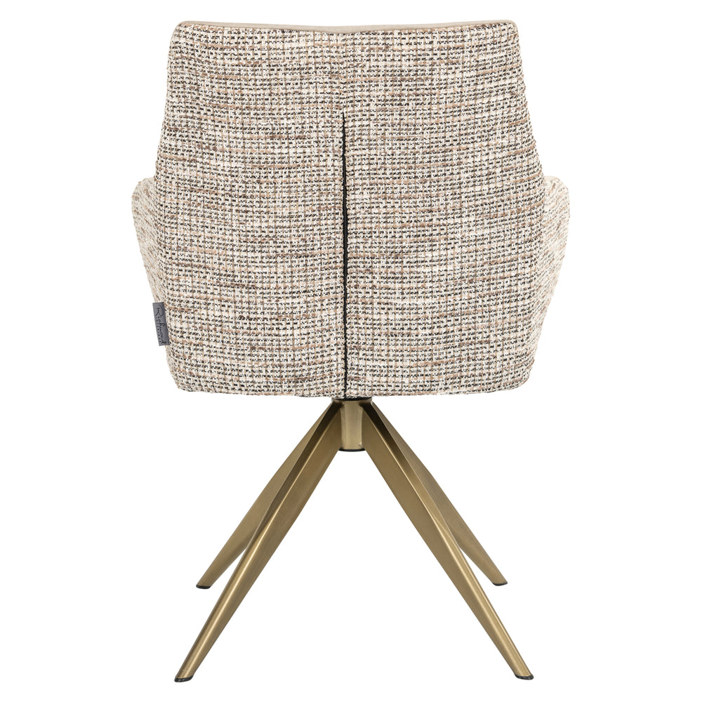 Scaun dining Lisonne, trendy nature, rotativ