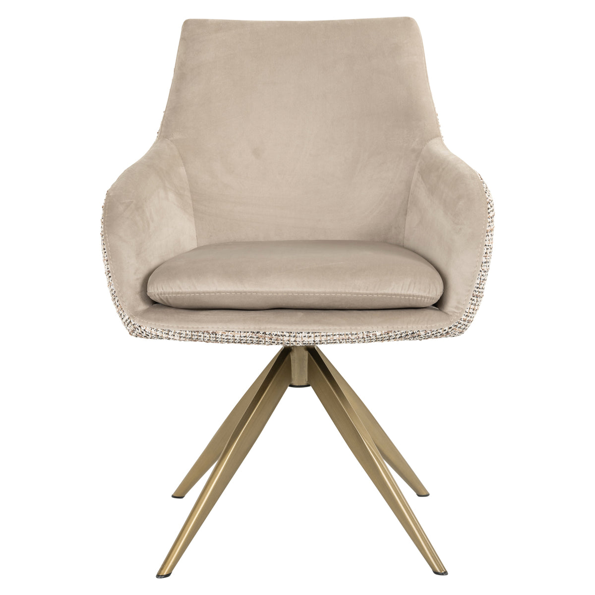 Scaun dining Lisonne, trendy nature, rotativ