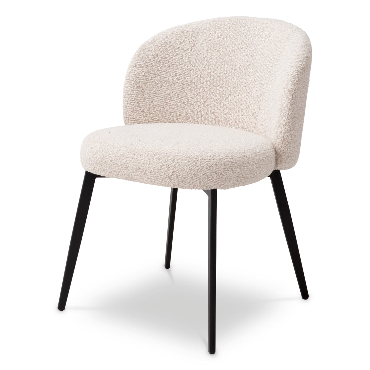 Scaun dining Lloyd, bouclé crem, set de 2