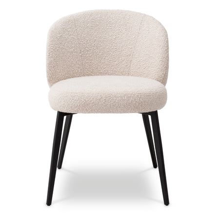 Scaun dining Lloyd, bouclé crem, set de 2