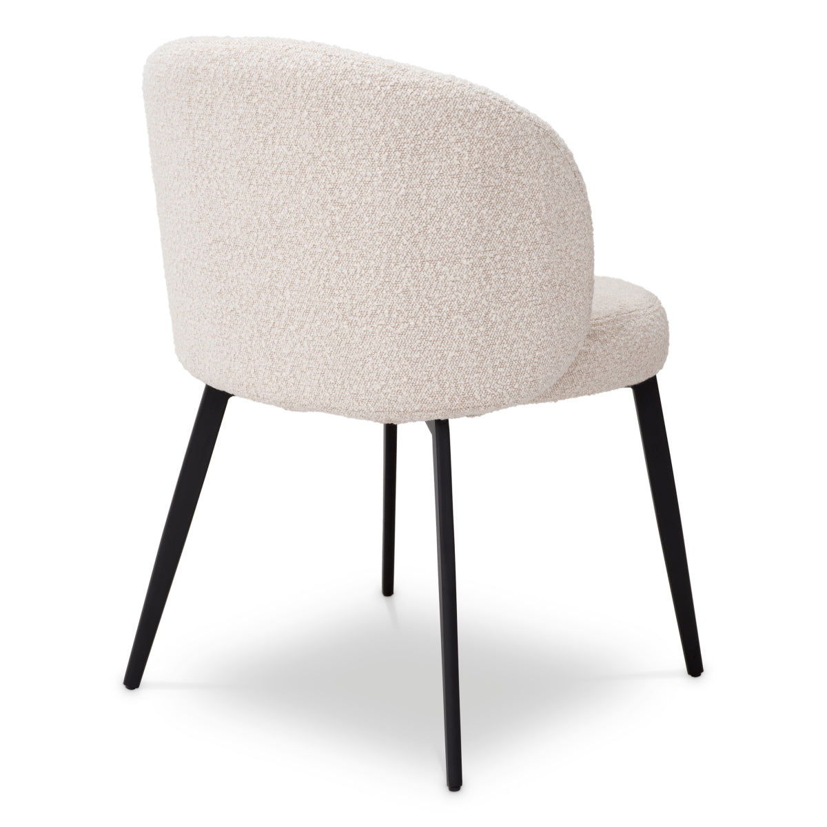 Scaun dining Lloyd, bouclé crem, set de 2