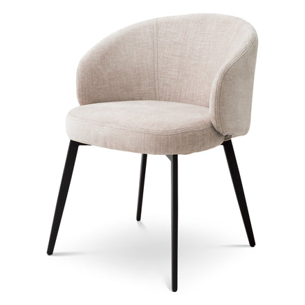 Scaun dining Lloyd cu brațe, Sisley bej, set de 2
