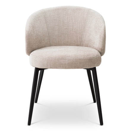 Scaun dining Lloyd cu brațe, Sisley bej, set de 2