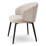 Scaun dining Lloyd cu brațe, Sisley bej, set de 2