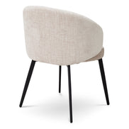 Scaun dining Lloyd cu brațe, Sisley bej, set de 2