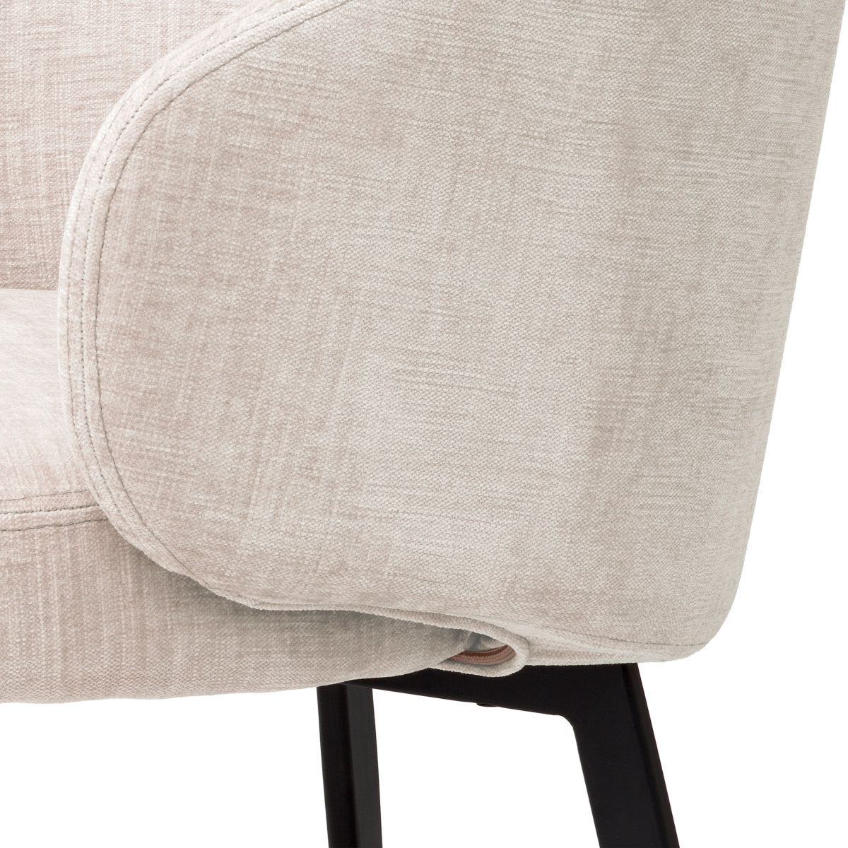 Scaun dining Lloyd cu brațe, Sisley bej, set de 2