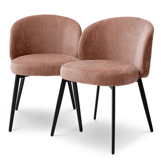 Scaun dining Lloyd, Sisley roz, set de 2