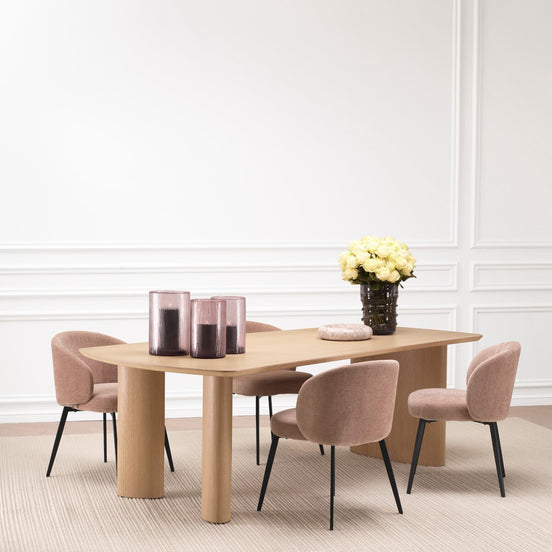 Scaun dining Lloyd, Sisley roz, set de 2