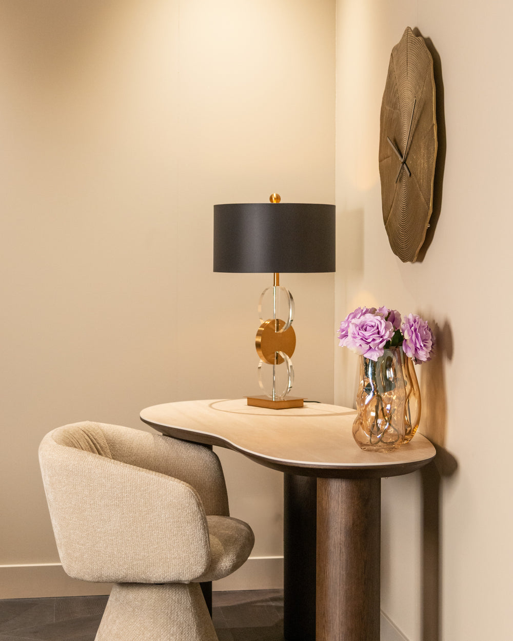 Scaun dining Madeline, cream unicorn, rotativ – ambient