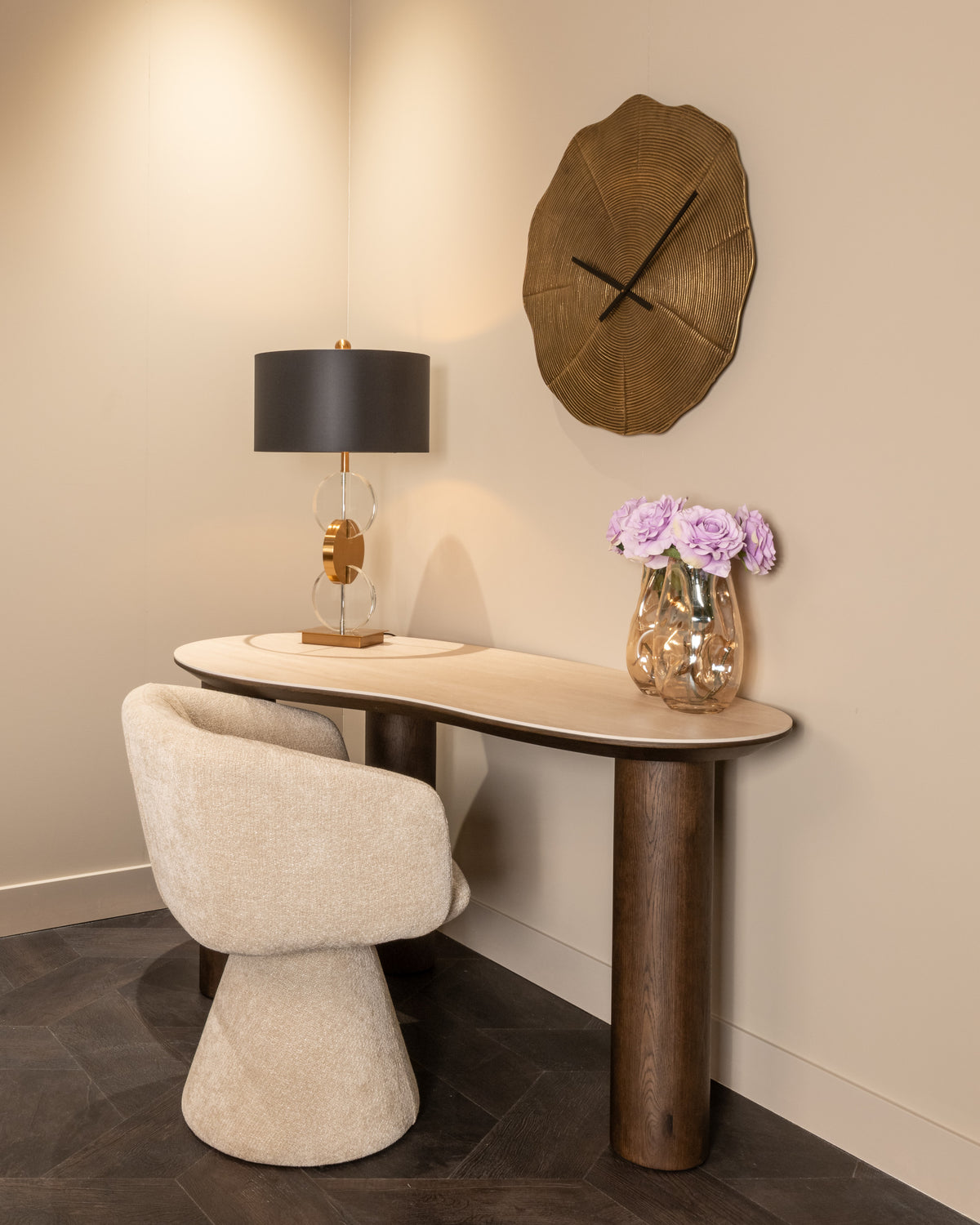 Scaun dining Madeline, cream unicorn, rotativ – ambient