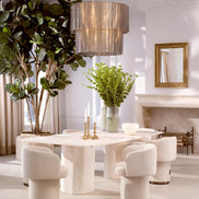 Scaun dining Marly, finisaj bronz, Palmer bej