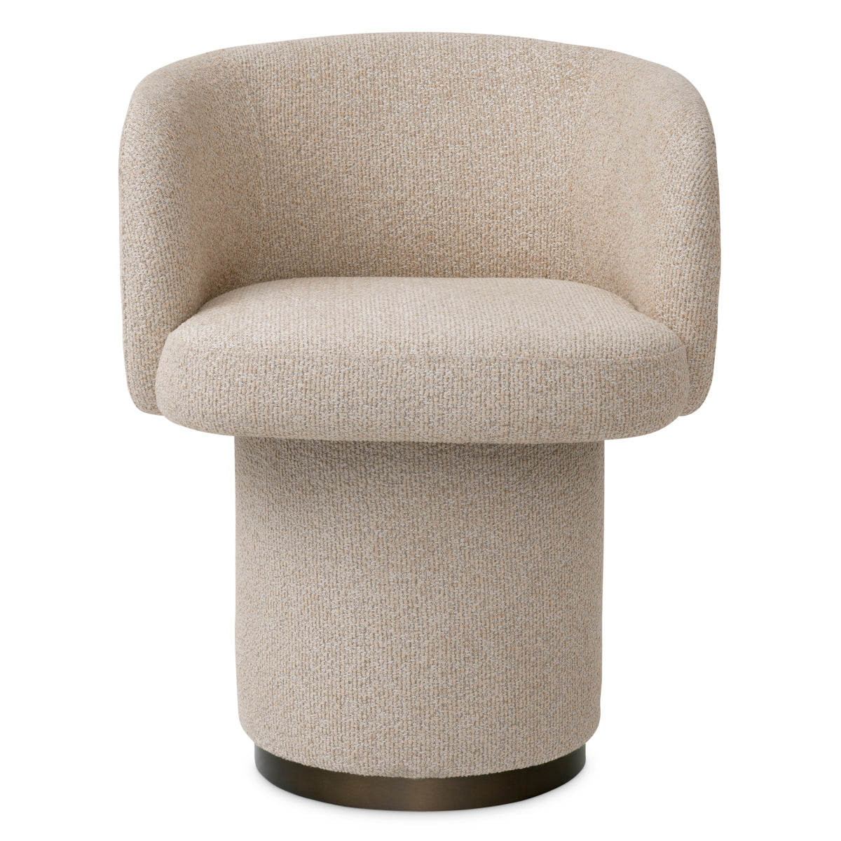 Scaun dining Marly, finisaj bronz, Palmer bej