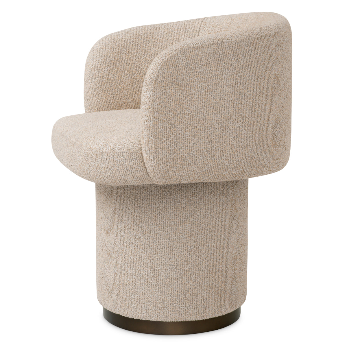 Scaun dining Marly, finisaj bronz, Palmer bej