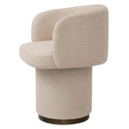 Scaun dining Marly, finisaj bronz, Palmer bej