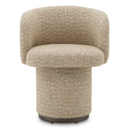 Scaun dining Marly, finisaj bronz, Vaux jacquard bej