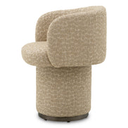 Scaun dining Marly, finisaj bronz, Vaux jacquard bej