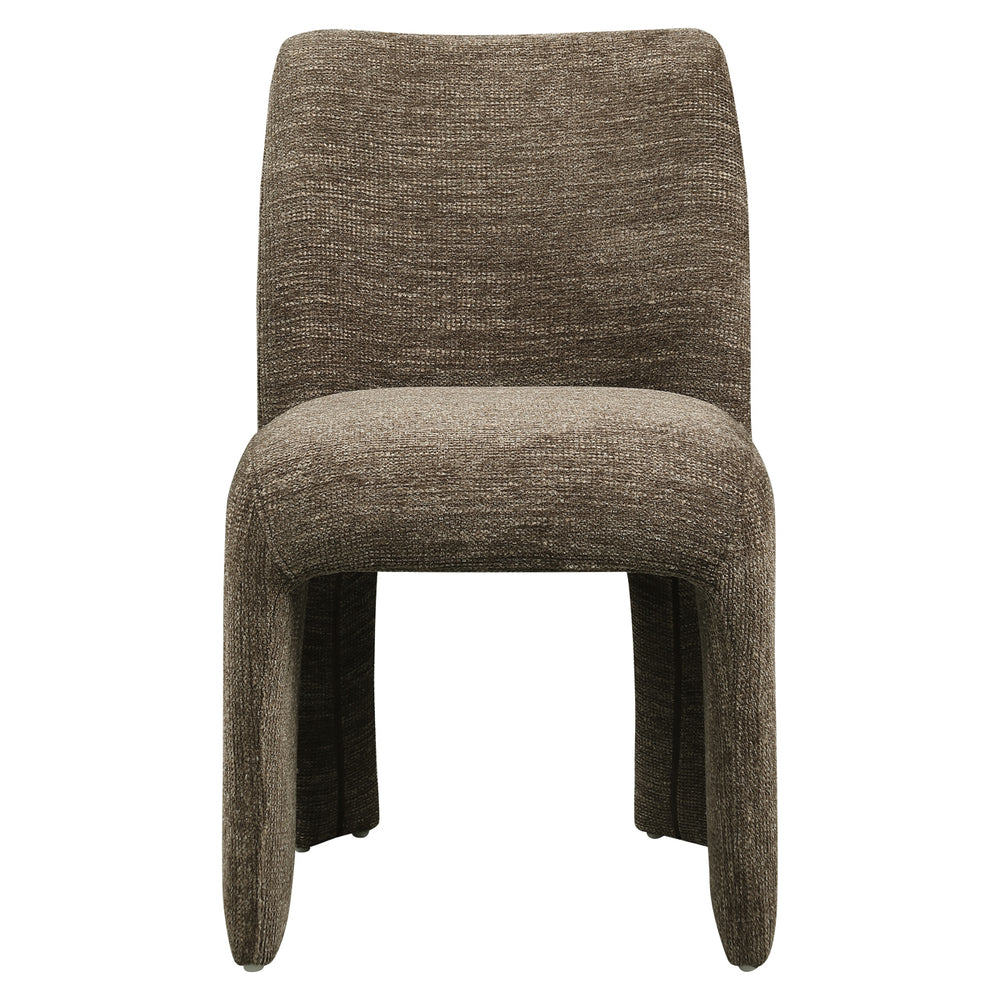 Scaun dining Maya, softweave maro (set de 2)