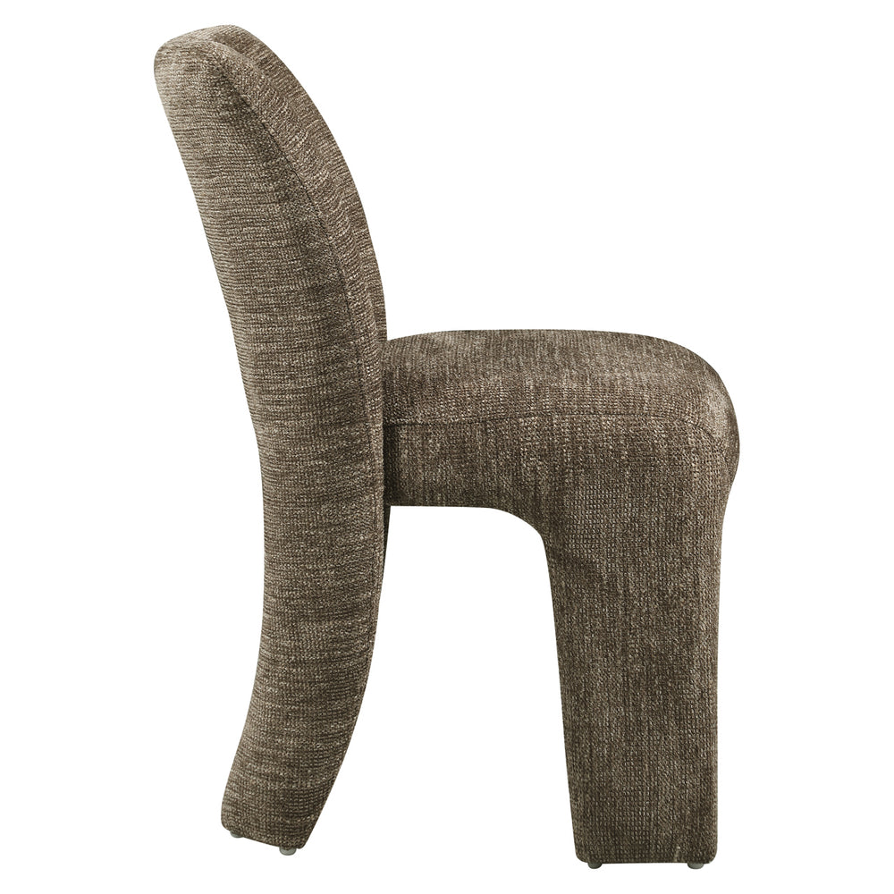 Scaun dining Maya, softweave maro (set de 2)