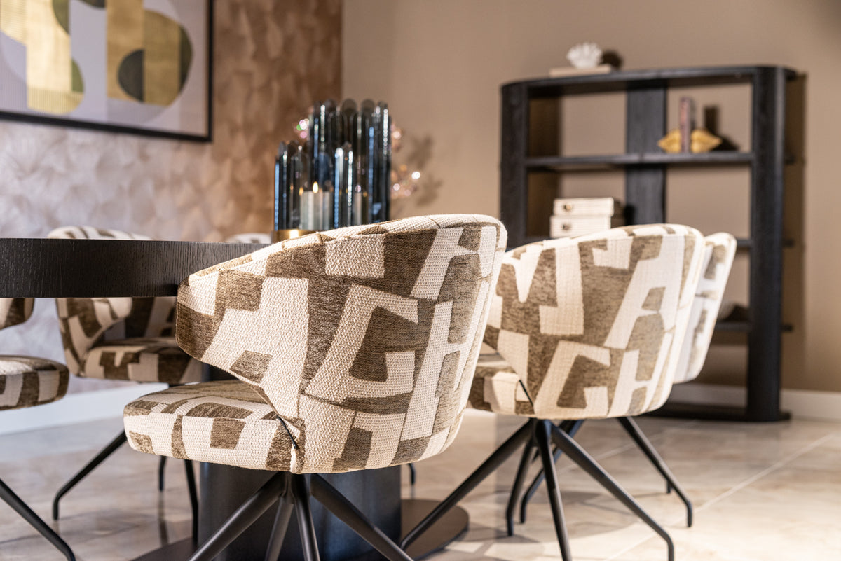 Scaun dining Milly, biscotti, rotativ – ambient