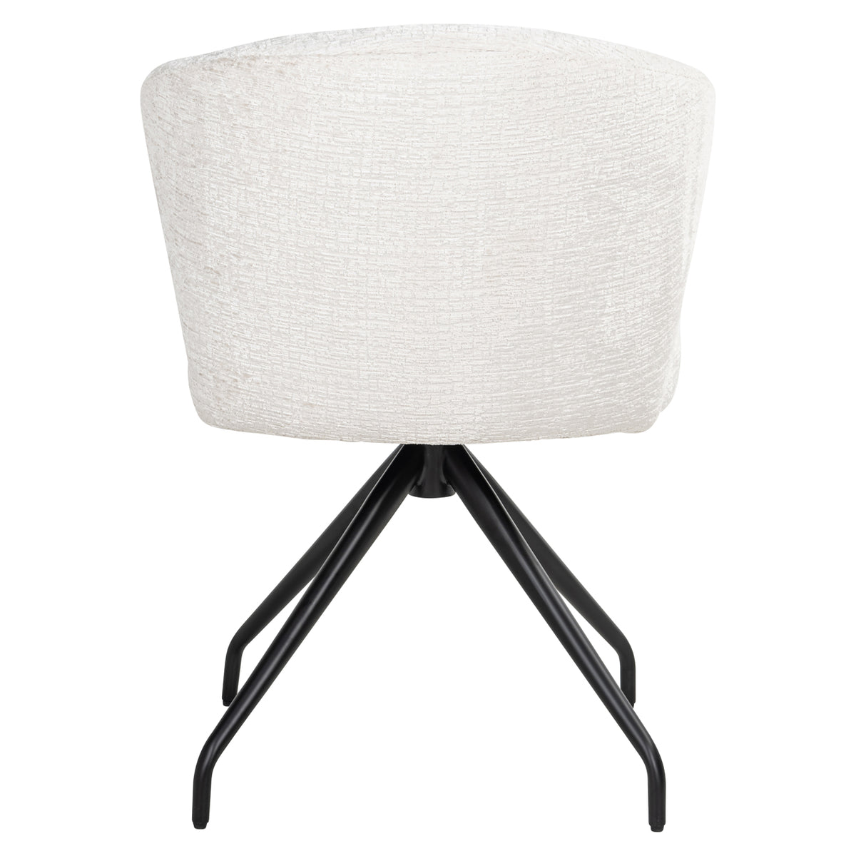 Scaun dining Milly, fusion crem, rotativ